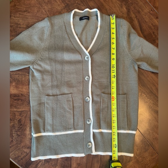 Women's Cardigan Trio in Navy, Olive Green and Black Chevron - Picture 6 of 10